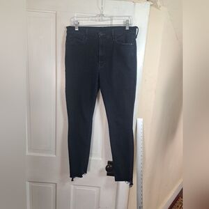MOTHER Black Ankle & Cropped Jeans